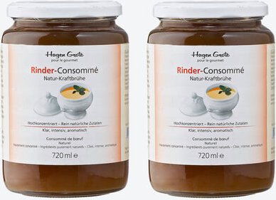 Rinder-Consommé, 2 Gläser à 720 ml