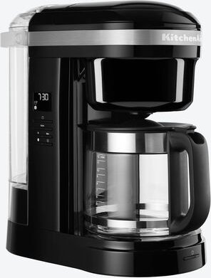 Kitchen Aid Filter-Kaffeemaschine - Schwarz, 1,7 l, 2-12 Tassen, 93 °C Wasser, Timer, Warmhaltefunktion, ABS/Edelstahl, ...