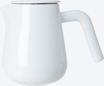 Superfilter-Kanne - Porzellan, 950 ml für 2-6 Tassen, Edelstahlfilter, hitzeisolierter Griff - 15,5 cm hoch, spülmaschin...