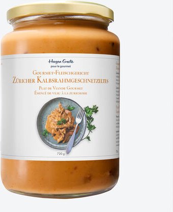Gourmet Fleischgericht Zürcher Rahmgeschnetzeltes 720 g Eigenmarke