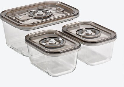 Set aus 3 Vakuum-Dosen in 2 Größen