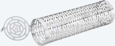 GEFU Rollgrillkorb Edelstahl - Für alle Grillarten geeignet, gleichmäßige Hitzezirkulation, Klappdeckel, spülmaschinenfe...