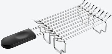 Brötchenaufsatz für 2-Scheiben-Toaster - Edelstahl, hitzeisolierter Griff, 31,5 x 14,3 x 8,5 cm, passend für KitchenAid ...