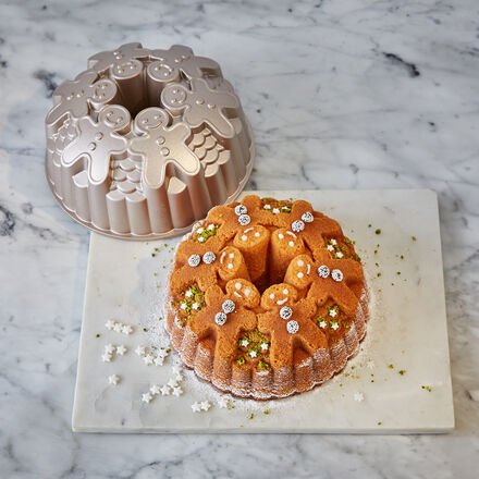 Backform Lebkuchenmännchen, Ø 22 cm, 10 cm hoch, ofenfest bis 200 °C, PFOA-frei