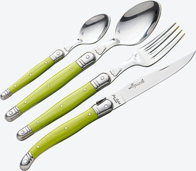 Laguiole Besteck grün, 4-tlg