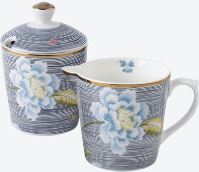 2er-Set Milchkännchen und Zuckerdose, 250 ml, Farbe: Blau