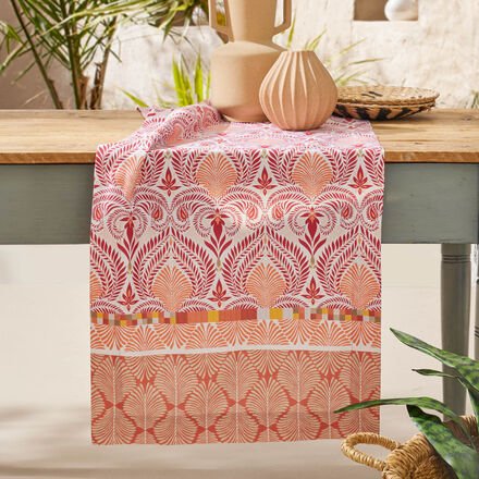 Bassetti Tischläufer "Nairobi", Orange, 100 % Baumwolle, 50/150 cm