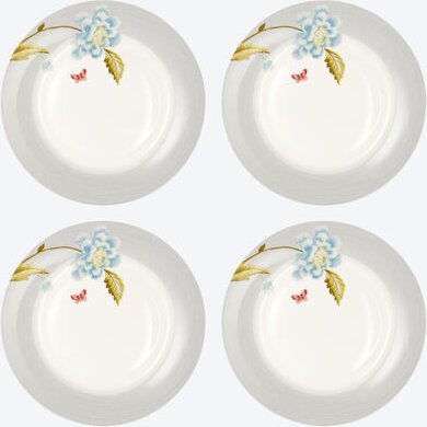 4er-Set Teller, 20 cm, Farbe: Natur