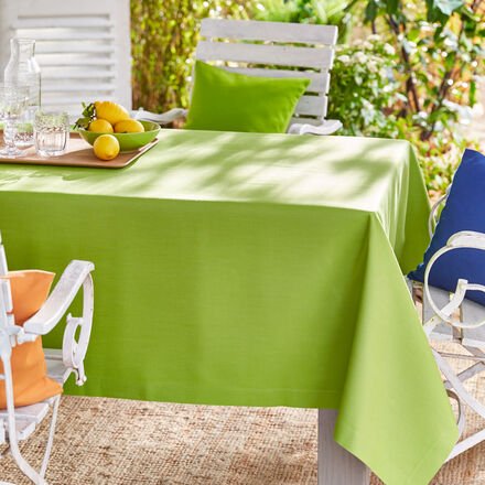 Uni-Outdoor Tischdecke, 140 x 250 cm, grün, fleckabweisend