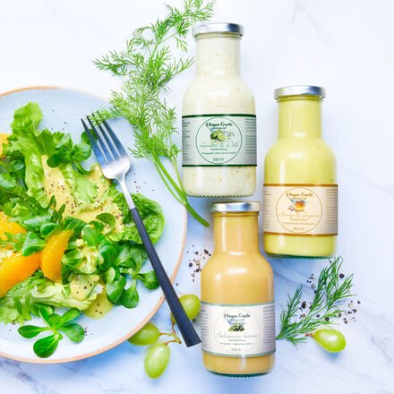 Thumbnail - Hagen Grote Salatdressing 3er-Set - 3 x 100 ml, Limette & Dill, Balsamico Bianco, Honig & Ingwer, reichhaltiger Geschmac...