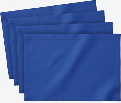 4er-Set Uni Outdoor-Tischsets, 35 x 50 cm, dunkelblau