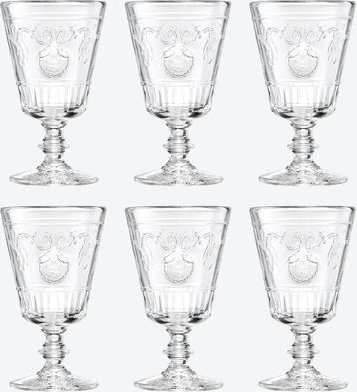 6 Stück Versailles Weinglas, 400 ml, ø 9,5 cm, 16,5 cm hoch