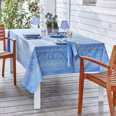 Tischdecke (mit Fleckschutz), 160 x 350 cm, blau