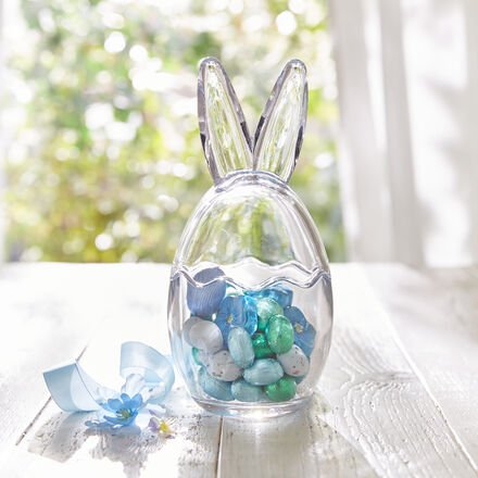 Bonbonniere mit Deckel aus Glas, Ø 11 x 26 cm hoch