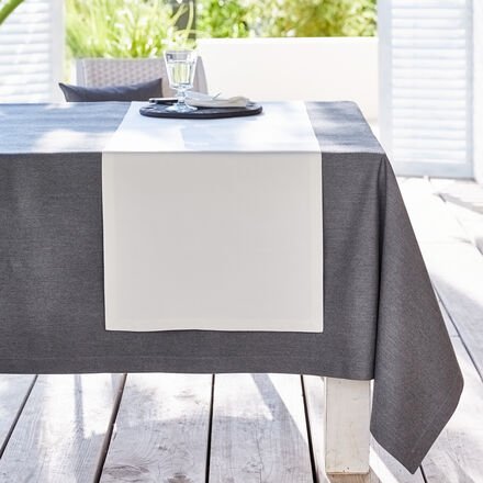 Outdoor-Tischläufer Ecru, fleckabweisend, 50 x 140 cm