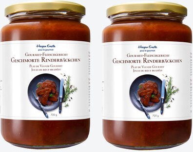 Thumbnail - Hagen Grote Gourmet Fleischgericht: Geschmorte Rinderbäckchen - 2 x 720 g