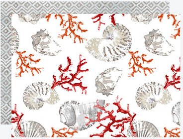 Tischset Koralle, 35 x 50 cm