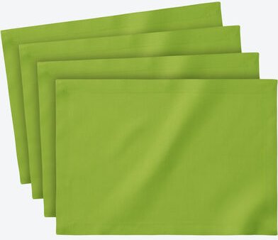 4er-Set Uni Outdoor-Tischsets, 35 x 50 cm, grün