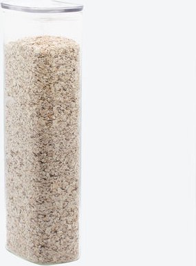 Rechteckige Hartglas-Vorratsdosen, 2,6 l, 12,5 x 8,5 x 35,5 cm (B/T/H)