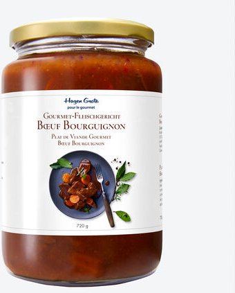 Thumbnail - Gourmet Fleischgericht Boeuf Bourguignon 720 g (Fleischanteil 300 g)