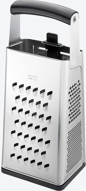 Vierkantreibe - Edelstahl/Kunststoff/Klingenstahl, 3 Reibflächen, V-Hobel 1,5/2,5/3,5 mm, rutschfester Auffangdeckel, La...