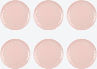 Thumbnail - Teller, 6 Stück, Rosé, Ø 27,5 cm, Porzellan, spülmaschinenfest, mikrowellengeeignet