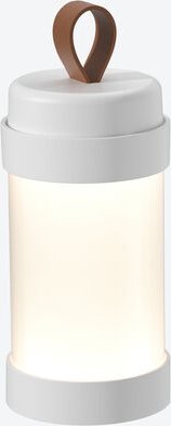 Thumbnail - Outdoor-Tischleuchte, Kerzenschein, Weiß, mit Trageschlaufe, Ø 7,5 cm, 18 cm hoch, 500 g, mit Ladekabel