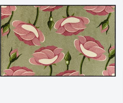 Küchenspezial- und Sauberlaufmatte Rosen, 75 x 120 cm