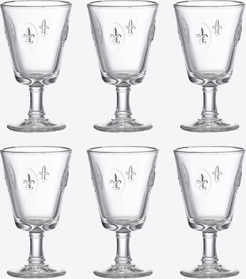 Weingläser, 6 Stück, 240 ml, 15 cm hoch