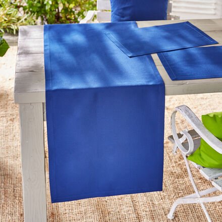 Uni Outdoor-Tischläufer, 50 x 140 cm, dunkelblau