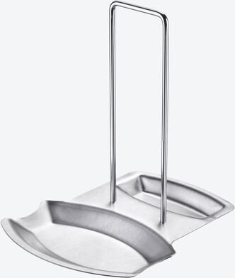 Löffelablage - Edelstahl, 19 x 15,5 x 20 cm (B/T/H), Ablagefläche 19 x 15,5 cm, spülmaschinenfest - für Löffel, Pfannenw...