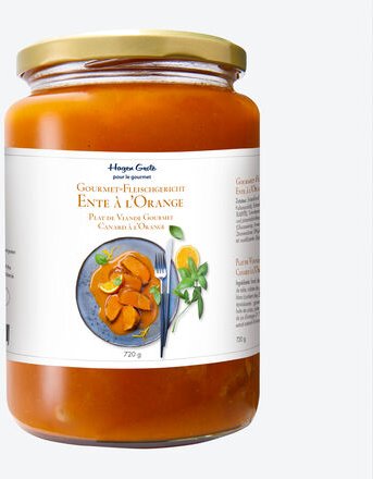 Gourmet Fleischgericht Ente à l'Orange 720 g (Fleischanteil 360 g)
