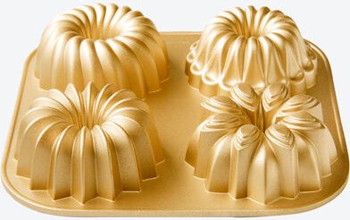 Mini Backform Guglhupf, Stern, Blume, Krone