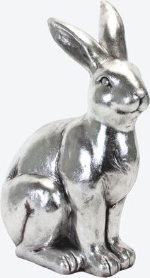Hase silberfarben, 36 x 21 x 51 cm hoch