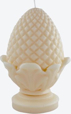 Duftkerze Pinienzapfen groß - Wachs, Natur, dekoratives Design, natürlicher Duft, Handarbeit, Wachs, Ø/H 14/21 cm, Brenn...