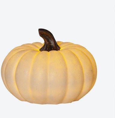 LED-Kürbis, 15 x 10,5 cm, Timerfunktion, Batterie nicht enthalten