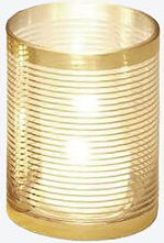 Glas Windlicht, goldfarben, ø 10 x12 cm