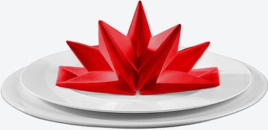 Servietten 60 x 40 cm, 24 Stück, rot