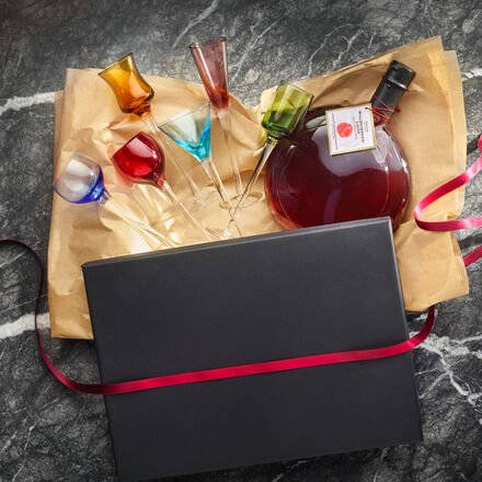 Hagen Grote 2 tlg.-Geschenkset: Waldhimbeer-Likör & Likörglas-Set