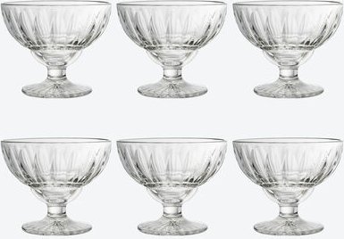 Französische Eisbecher, 6 Stück