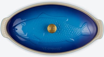 Thumbnail - Le Creuset Fischbräter, Blau, 21 x 41 x 4 cm (B/T/H), 1,6 l Inhalt,Steinzeug glasiert, stoß-, kratz- und spülmaschinenfe...