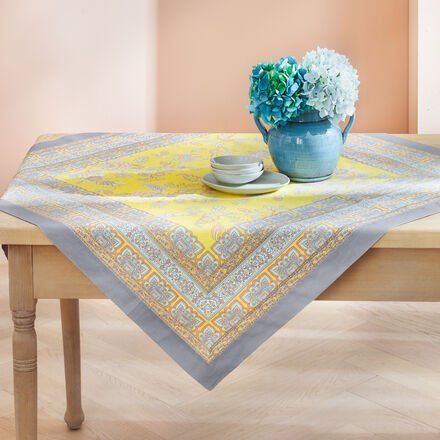 Bassetti Tischdecke "Indian Rose" 140 x 170 cm cm - 100 % Baumwolle, Paisley-Dessin, OEKO-TEX® Standard 100, maschinenwa...