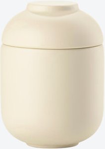 Aufbewahrungsdose schmal, mit Deckel, Steingut, Natur, Ø 6,5/9 cm hoch