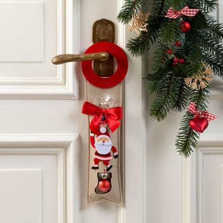 Pralinen im weihnachtlichen Filz-Türanhänger 37,5 g