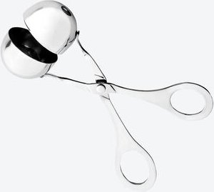 Bällchenzange klein - Ø 4,5 cm, Edelstahl, 16 cm lang, spülmaschinenfest, formt gleichmäßige Fleischbällchen - ergonomis...