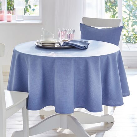 Tischdecke Uni-Fleckgeschützt, Ø 170 cm, hellblau