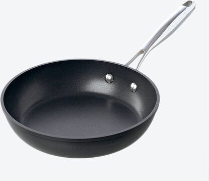 Hagen Grote Hochraum-Pfannen, 28 cm Ø, Aluminium/Edelstahl, ofenfest bis 250 °C, für alle Herdarten inkl. Induktion, Ant...