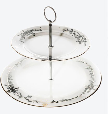 Étagère Wintersterne, Ø 28 und Ø 21 cm