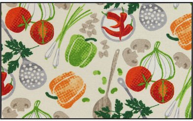 Küchenspezial- und Sauberlaufmatte Gemüse, 70 x 120 cm