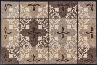 Sauberlaufmatte Ornamentana 50/75 cm - Schmutzbindung, rutschfester Gummirücken, innen & außen, waschbar, gelenkschonend...